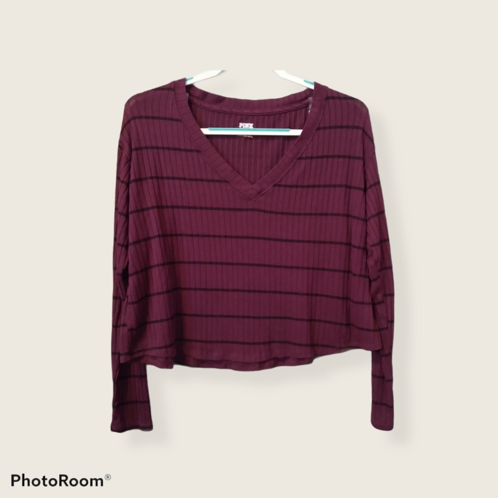 Victoria's Secret V-neck longsleeve pullover